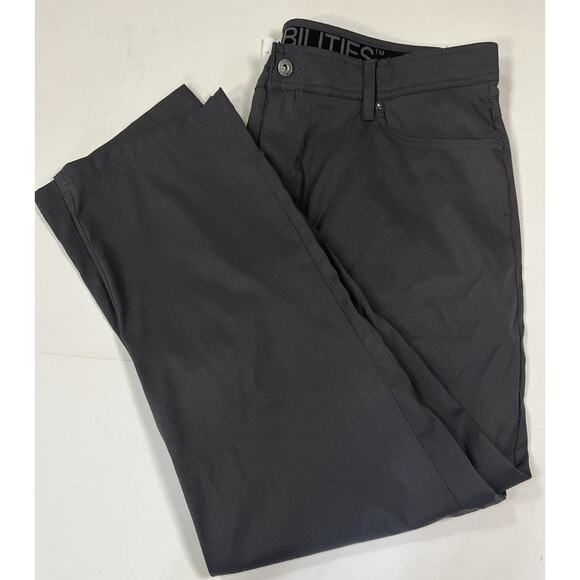 Gerry Pants Men 40x30 Gray Stretch Nylon Hiking Travel Outdoor Straight Fit NEW - Picture 6 of 7